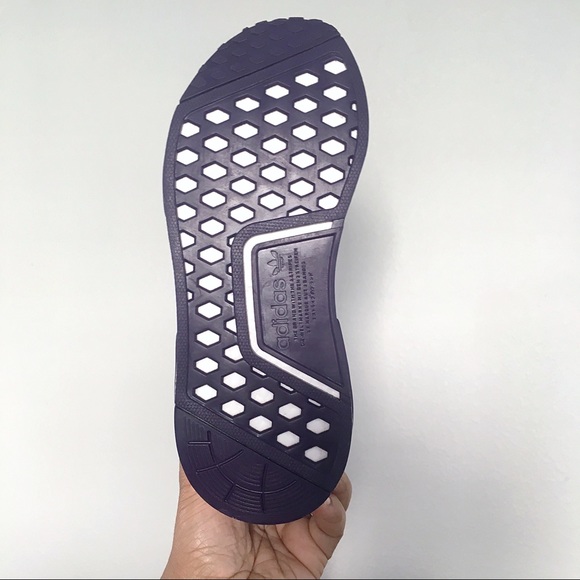 Adidas NMD R1 Purple Pink Red Black Sneakers - Picture 7 of 8